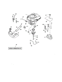 Engine parts for Craftsman Front-Engine Lawn Tractor 917986450 from AppliancePartsPros.com