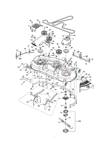Mower Deck parts for Craftsman Front-Engine Lawn Tractor 917986450 from AppliancePartsPros.com