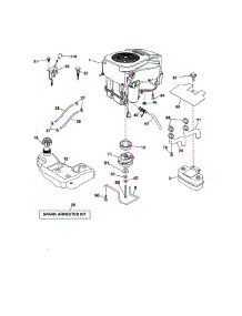 Engine parts for Craftsman Front-Engine Lawn Tractor 917986451 from AppliancePartsPros.com
