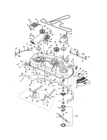 Mower Deck parts for Craftsman Front-Engine Lawn Tractor 917986451 from AppliancePartsPros.com