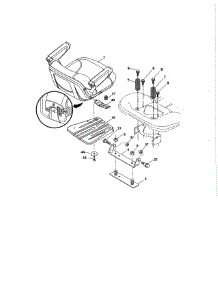 Seat Assembly parts for Craftsman Front-Engine Lawn Tractor 917986451 from AppliancePartsPros.com
