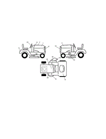 Decals parts for Craftsman Front-Engine Lawn Tractor 917986451 from AppliancePartsPros.com