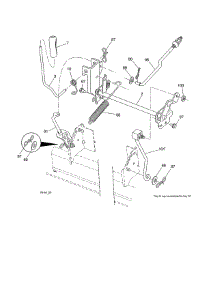 Mower Lift parts for Craftsman Front-Engine Lawn Tractor 917986470 from AppliancePartsPros.com