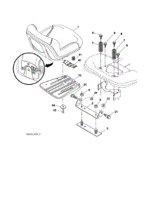 Seat parts for Craftsman Front-Engine Lawn Tractor 917986470 from AppliancePartsPros.com