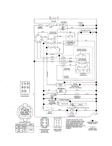 Schematic Diagram parts for Craftsman Front-Engine Lawn Tractor 917986470 from AppliancePartsPros.com