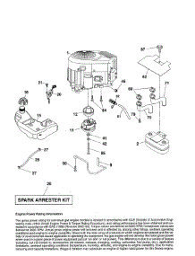 Engine parts for Craftsman Front-Engine Lawn Tractor 917986471 from AppliancePartsPros.com