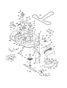 Mower Deck parts for Craftsman Front-Engine Lawn Tractor 917986471 from AppliancePartsPros.com