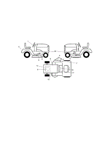 Decals parts for Craftsman Front-Engine Lawn Tractor 917986471 from AppliancePartsPros.com