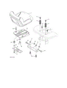 Seat Assembly parts for Craftsman Front-Engine Lawn Tractor 917988210 from AppliancePartsPros.com