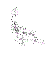 Steering Assembly parts for Craftsman Front-Engine Lawn Tractor 917988270 from AppliancePartsPros.com