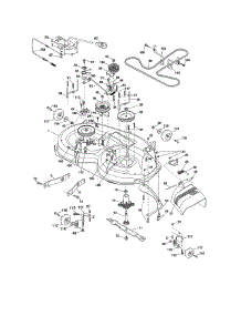 Mower Deck parts for Craftsman Front-Engine Lawn Tractor 917989240 from AppliancePartsPros.com