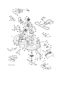 Mower Deck parts for Craftsman Front-Engine Lawn Tractor 917989250 from AppliancePartsPros.com