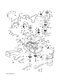 Mower Deck parts for Craftsman Front-Engine Lawn Tractor 917989260 from AppliancePartsPros.com
