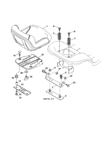 Seat Assembly parts for Craftsman Front-Engine Lawn Tractor 917989260 from AppliancePartsPros.com