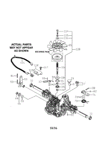 Transaxle parts for Craftsman Front-Engine Lawn Tractor 917989260 from AppliancePartsPros.com