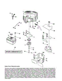Engine parts for Craftsman Front-Engine Lawn Tractor 917989800 from AppliancePartsPros.com