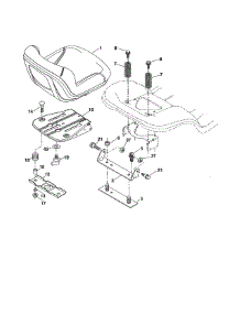 Seat Assembly parts for Craftsman Front-Engine Lawn Tractor 917989800 from AppliancePartsPros.com