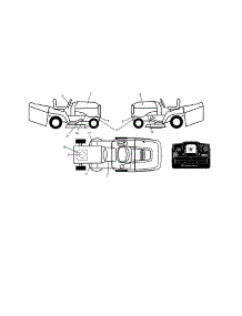 Decals parts for Craftsman Front-Engine Lawn Tractor 917989800 from AppliancePartsPros.com