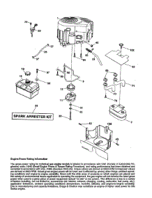 Engine parts for Craftsman Front-Engine Lawn Tractor 917989850 from AppliancePartsPros.com