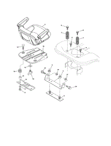 Seat Assembly parts for Craftsman Front-Engine Lawn Tractor 917989850 from AppliancePartsPros.com