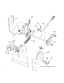 Mower Lift parts for Craftsman Front-Engine Lawn Tractor 917990360 from AppliancePartsPros.com