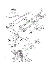 Drive parts for Craftsman Front-Engine Lawn Tractor 917990380 from AppliancePartsPros.com
