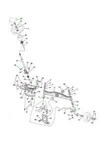 Steering Assembly parts for Craftsman Front-Engine Lawn Tractor 917990380 from AppliancePartsPros.com