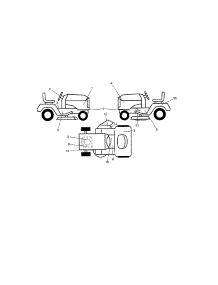 Decals parts for Craftsman Front-Engine Lawn Tractor 917990380 from AppliancePartsPros.com