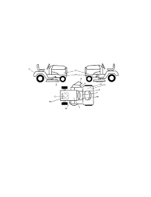 Decals parts for Craftsman Front-Engine Lawn Tractor 917990390 from AppliancePartsPros.com