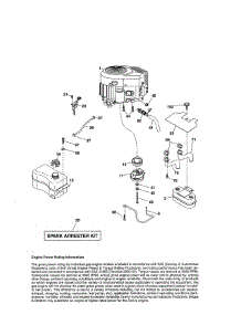 Engine parts for Craftsman Front-Engine Lawn Tractor 917990420 from AppliancePartsPros.com