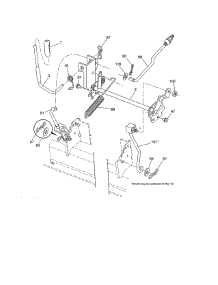 Lift parts for Craftsman Front-Engine Lawn Tractor 917990420 from AppliancePartsPros.com