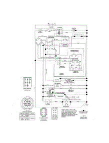 Schematic Diagram parts for Craftsman Front-Engine Lawn Tractor 917990420 from AppliancePartsPros.com