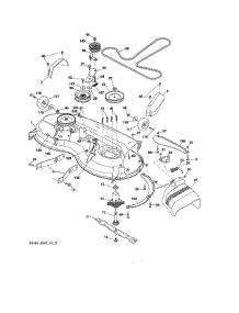 Mower Deck parts for Craftsman Front-Engine Lawn Tractor 917990460 from AppliancePartsPros.com