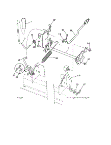 Lift Assembly parts for Craftsman Front-Engine Lawn Tractor 917990470 from AppliancePartsPros.com