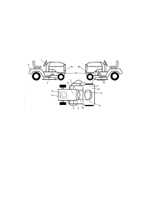 Decals parts for Craftsman Front-Engine Lawn Tractor 917990640 from AppliancePartsPros.com