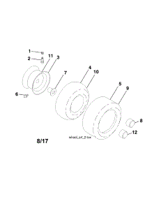 Wheels & Tires parts for Craftsman Front-Engine Lawn Tractor 917990640 from AppliancePartsPros.com