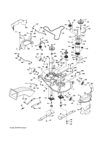 Mower Deck parts for Craftsman Front-Engine Lawn Tractor 917991090 from AppliancePartsPros.com