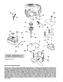 Engine parts for Craftsman Front-Engine Lawn Tractor 917991450 from AppliancePartsPros.com
