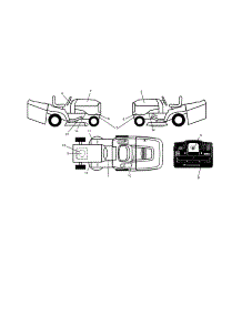 Decals parts for Craftsman Front-Engine Lawn Tractor 917991450 from AppliancePartsPros.com