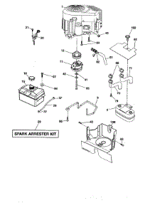 Engine parts for Craftsman Front-Engine Lawn Tractor 917991451 from AppliancePartsPros.com