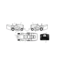 Decals parts for Craftsman Front-Engine Lawn Tractor 917991451 from AppliancePartsPros.com