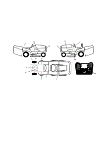Decals parts for Craftsman Front-Engine Lawn Tractor 917991471 from AppliancePartsPros.com