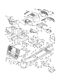 Chassis & Enclosures parts for Craftsman Front-Engine Lawn Tractor 917991651 from AppliancePartsPros.com