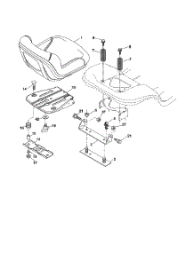 Seat Assembly parts for Craftsman Front-Engine Lawn Tractor 917991651 from AppliancePartsPros.com