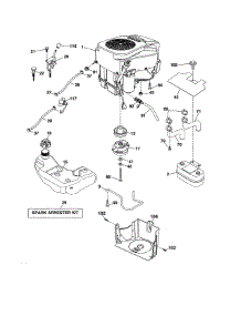 Engine parts for Craftsman Front-Engine Lawn Tractor 917992070 from AppliancePartsPros.com
