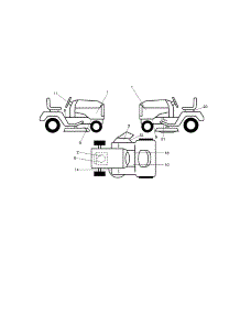 Decals parts for Craftsman Front-Engine Lawn Tractor 917992311 from AppliancePartsPros.com