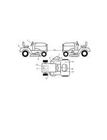 Decals parts for Craftsman Front-Engine Lawn Tractor 917992880 from AppliancePartsPros.com