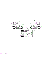 Decals parts for Craftsman Front-Engine Lawn Tractor 917992950 from AppliancePartsPros.com