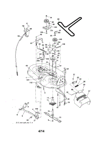 Mower Deck parts for Craftsman Front-Engine Lawn Tractor 917992960 from AppliancePartsPros.com