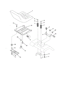 Seat parts for Craftsman Front-Engine Lawn Tractor 917992960 from AppliancePartsPros.com